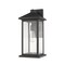 Z-Lite Portland 1 Light Outdoor Wall Sconce, Black & Clear Beveled 531MXL-BK - alternate 5